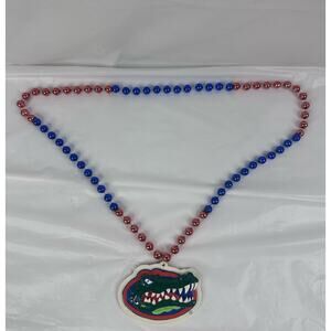 NCAA Florida Gators Logo Mardi Gras Beads